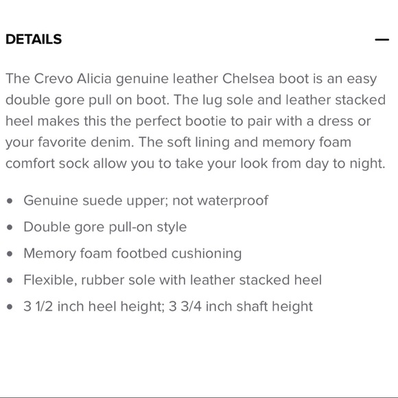 NIB Crevo Alicia Suede Lug Sole Chelsea Boot Bootie Tan 9M - Picture 11 of 13